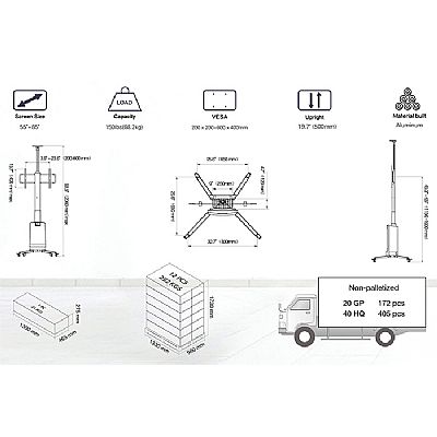 Τροχήλατη βάση οθόνης
