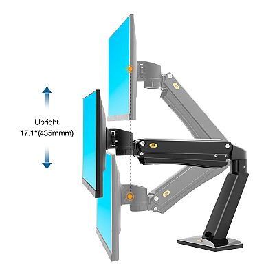 Βάση γραφείου με πνευματικό ελατήριο για οθόνη έως 42''