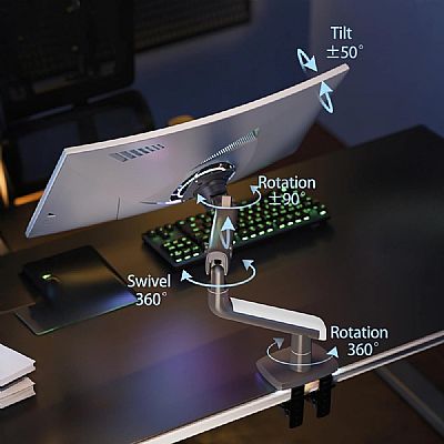 Βάση οθόνης Gaming έως 43'' με πνευματικό ελατήριο