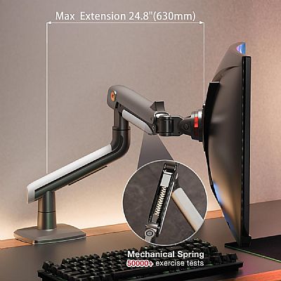 Βάση οθόνης Gaming έως 43'' με πνευματικό ελατήριο