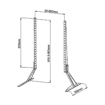 Επιτραπέζια βάση για TV από 37'' έως 65''