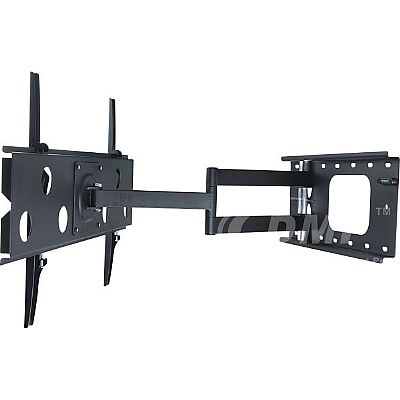 Λεπτή βάση τοίχου με διπλό βραχίονα για TV από 43'' έως 65''